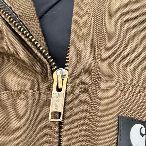 Carhartt tan duck jacket with quilted lining size large - Picture 8 of 8